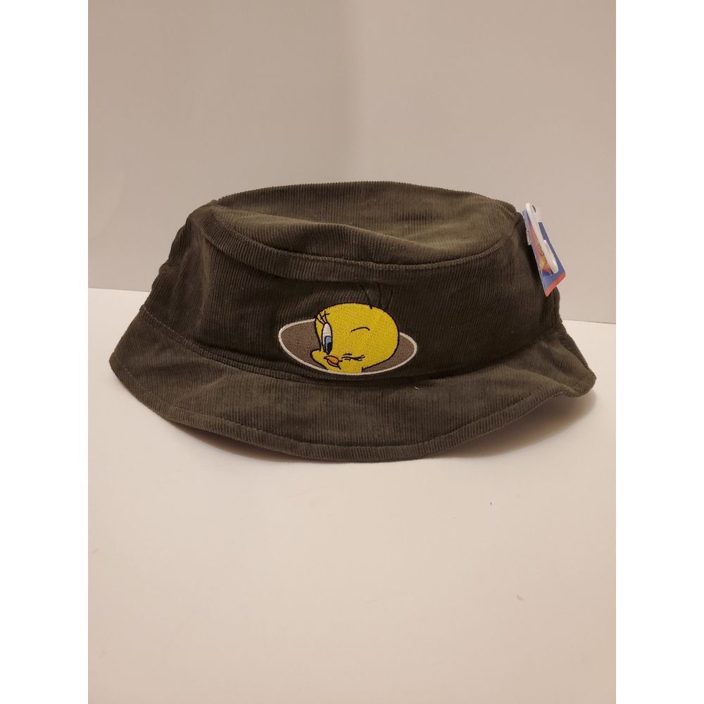 Vintage Kids‎ Girls Looney Tunes Bugs Bunny Tweety Bird Corduroy Bucket Hat new